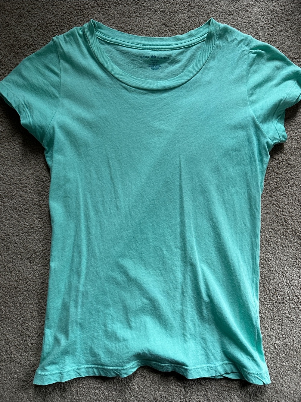 Brandy Melville Short Sleeve Crew Tee - Seafoam Teal